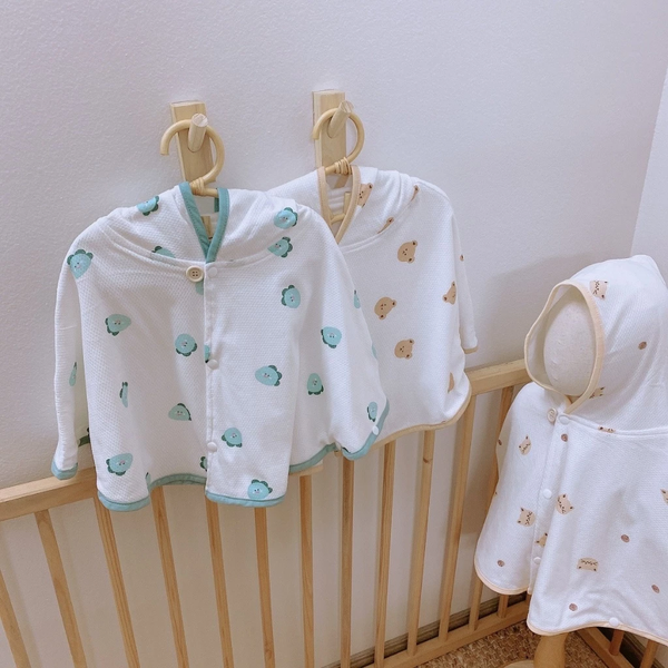 Ủ choàng vải thở 2 lớp Monona MNN077 (họa tiết ngẫu nhiên)