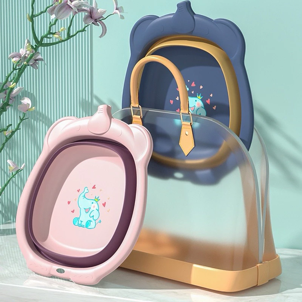 Chậu rửa Voi gấp gọn (màu ngẫu nhiên)