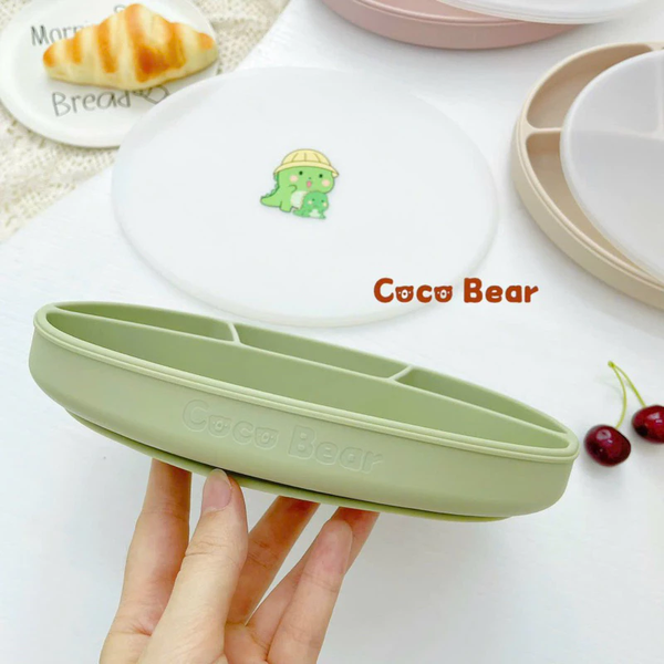 Khay ăn dặm silicone Cocobear 4 ngăn
