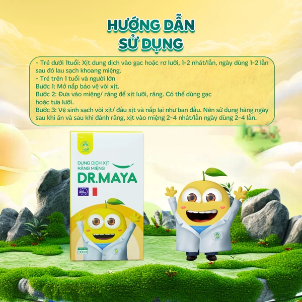 Xịt Răng Miệng Dr.Maya 30ml (1Y+)