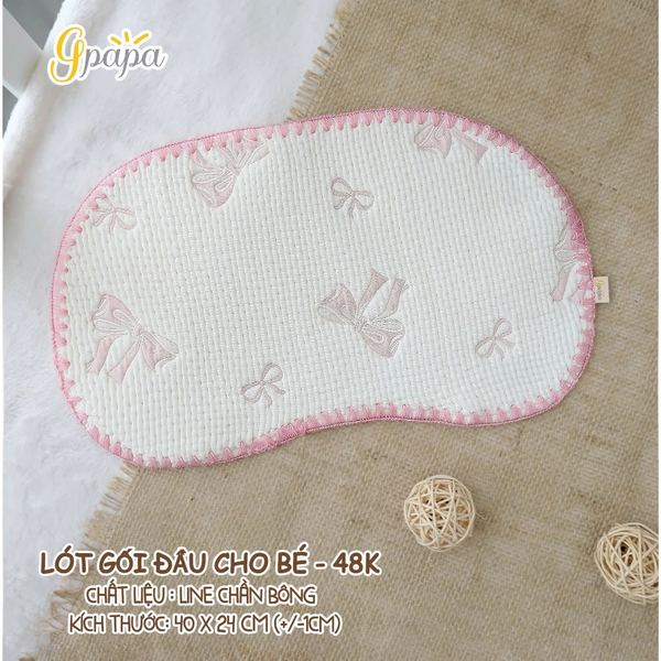 Lót Gối đầu cho bé Gpapa (màu ngẫu nhiên)