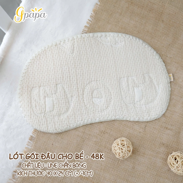 Lót Gối đầu cho bé Gpapa (màu ngẫu nhiên)