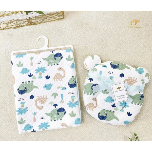 Set chăn gối Bebe Favour cao cấp 90x75cm màu ngẫu nhiên