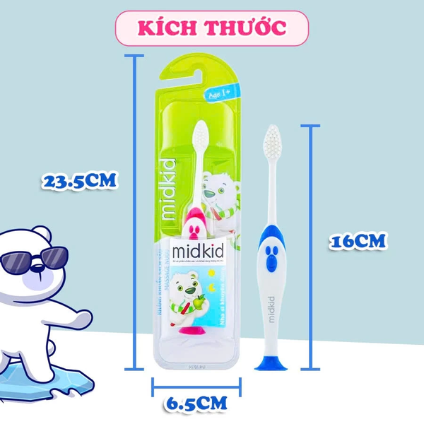Bàn chải đánh răng Midkid (cho bé trên 1 tuổi)
