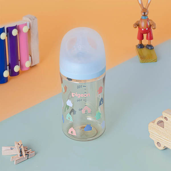 Bình sữa Pigeon SofTouch PPSU Plus WN3 phiên bản Nhật Ngôi Nhà 240ML