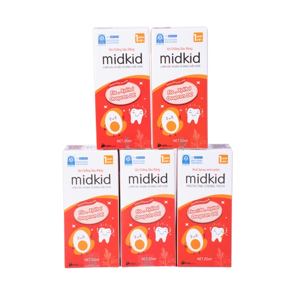 Xịt chống sâu răng Midkid hương táo 20ml