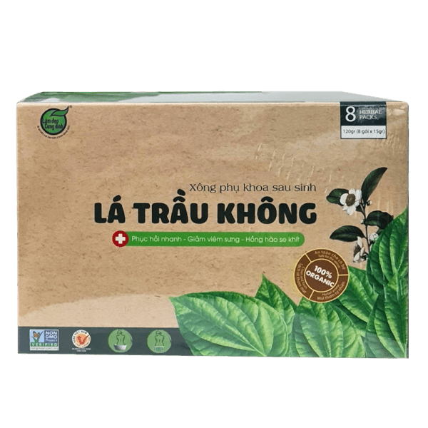 Xông phụ khoa sau sinh Lá trầu không Bảo Nhiên 120g