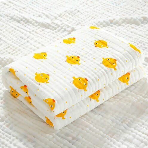 Khăn tắm xô nhăn Manny 6 lớp 100x110cm (họa tiết ngẫu nhiên)