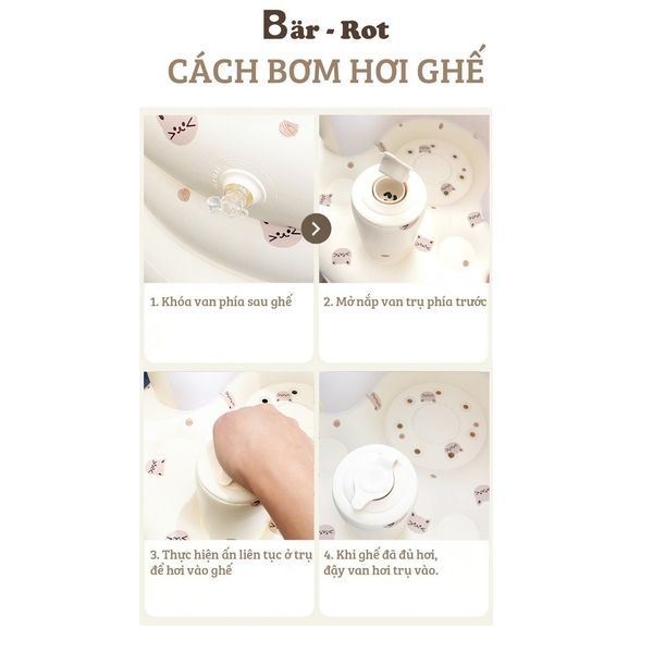 Ghế hơi tập ngồi Barrot BR022 màu sắc ngẫu nhiên