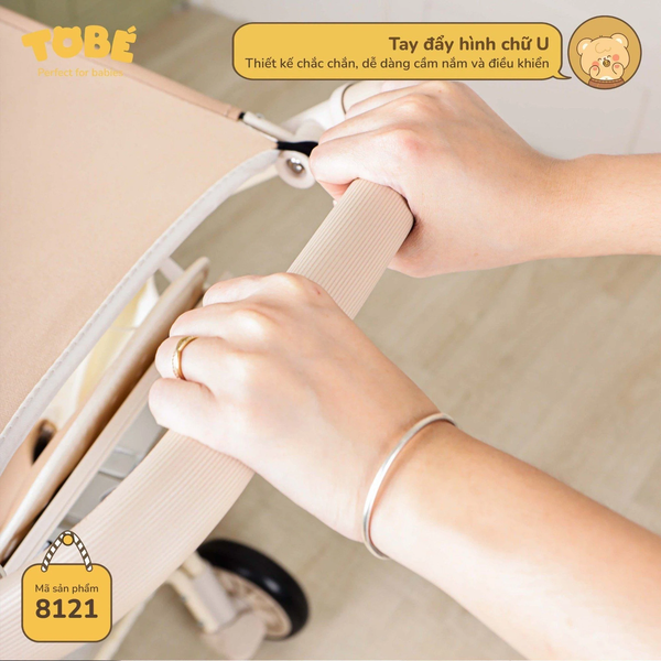 Xe Đẩy Gấp Gọn Andy MS 8121 (Màu Be)