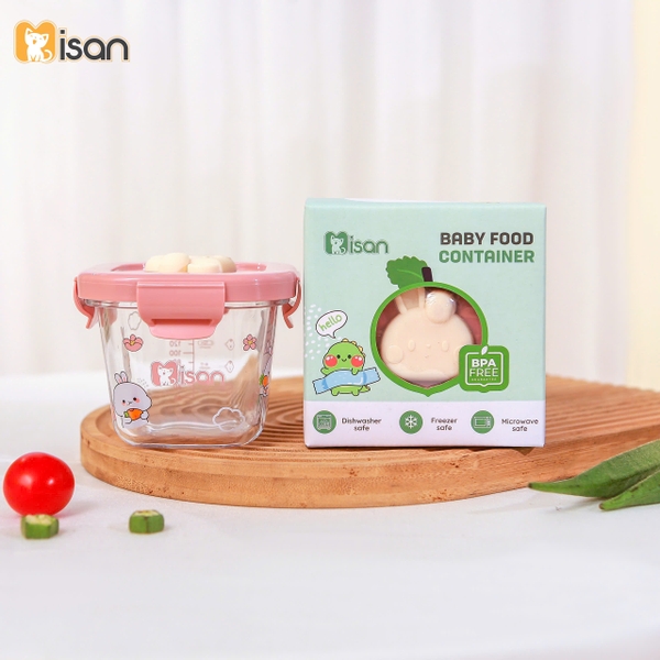 Hộp trữ thức ăn Misan nắp khóa kín dáng vuông MS0037A
