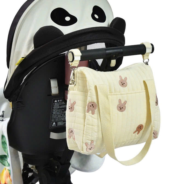 Túi bỉm sữa cho mẹ phong cách Hàn Quốc (Họa tiết Thỏ)