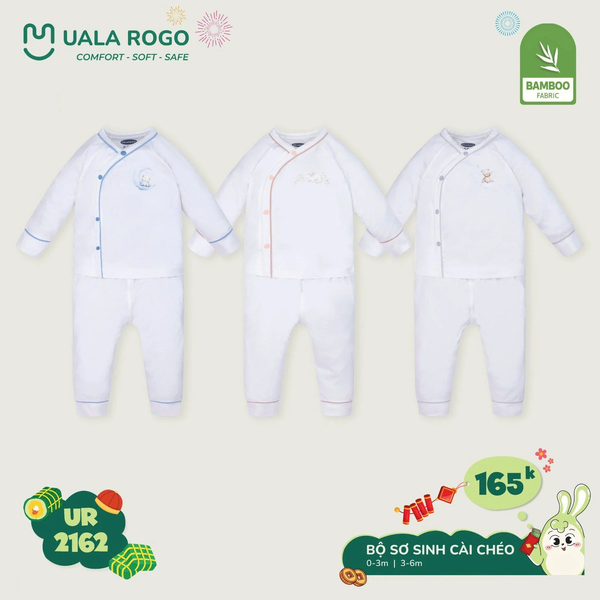 Bộ Cài Chéo Sơ Sinh Cho Bé UR 2162