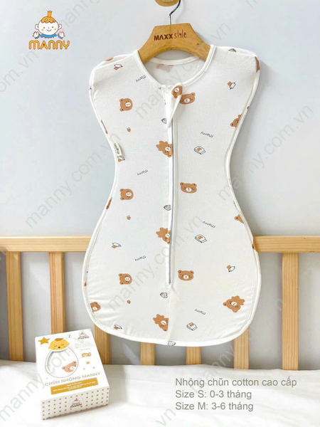 Nhộng chũn Manny size S cho bé dưới 6,5kg (họa tiết ngẫu nhiên)