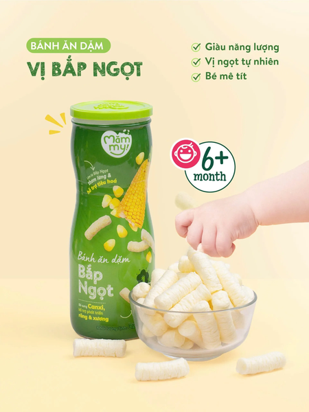 Bánh ăn dặm Măm My vị Bắp Ngọt - Hũ 32g (Trên 6 tháng)
