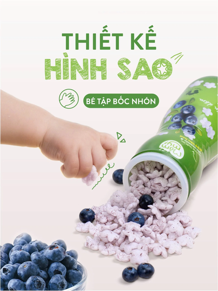 Bánh ăn dặm Măm My vị Thanh Long - Hũ 32g (Trên 6 tháng)