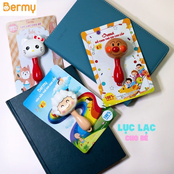 Lục lạc cho bé yêu Bermy (màu sắc/ họa tiết ngẫu nhiên)