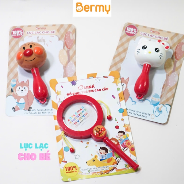 Lục lạc cho bé yêu Bermy (màu sắc/ họa tiết ngẫu nhiên)
