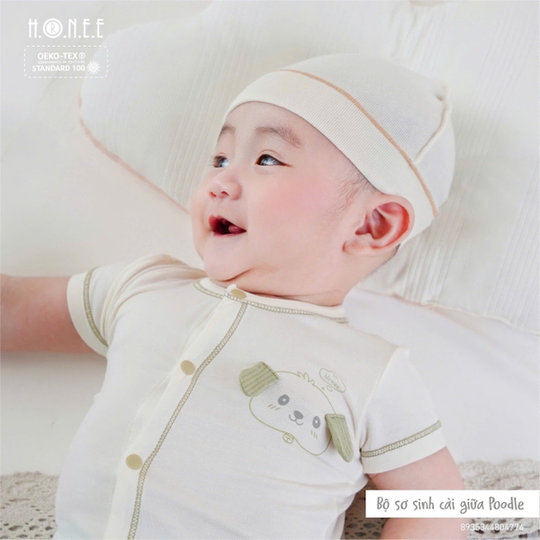Bộ cài sơ sinh cài giữa Poodle Hrnee 4774