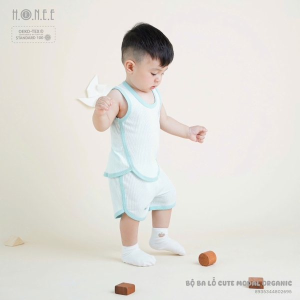 Bộ ba lỗ Cute Modal Organic Hrnee