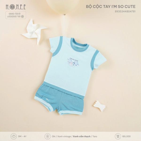 Bộ cộc tay I'm so cute Hrnee