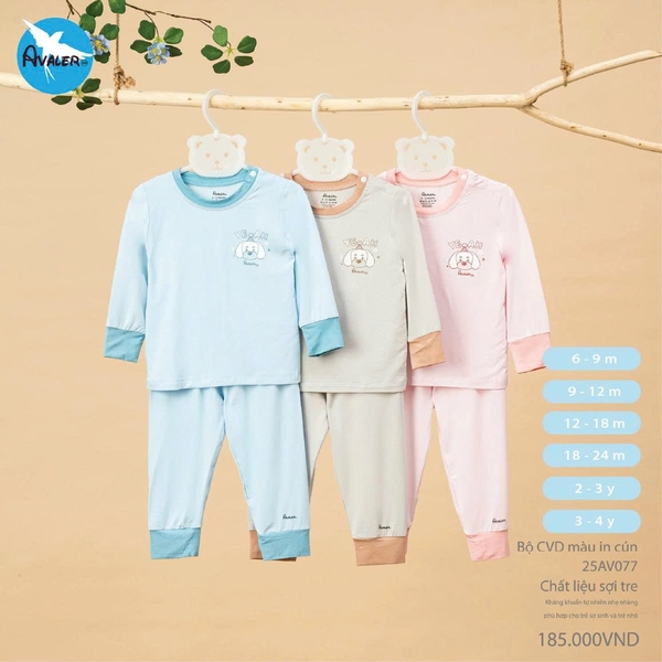 Bộ CVD màu in hình cún Avaler 25AV077