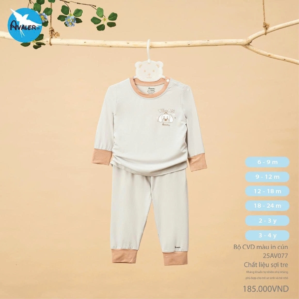 Bộ CVD màu in hình cún Avaler 25AV077