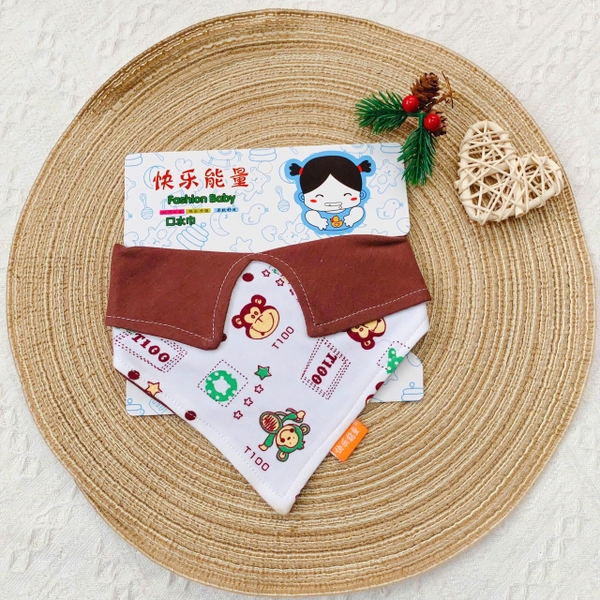 Yếm cotton cổ ve (màu ngẫu nhiên)