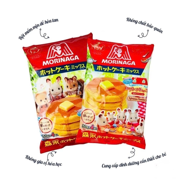Bột làm bánh Pancake Morinaga 600g (9M+)