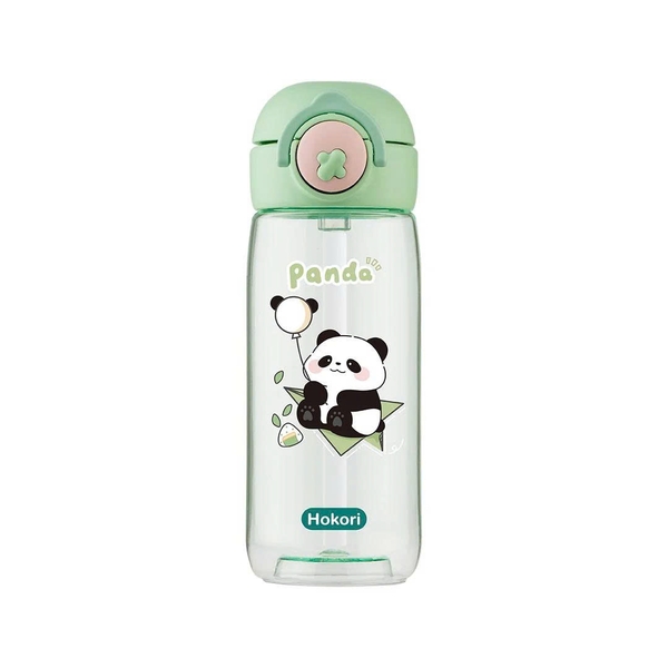 Bình nước trẻ em Panda 480ml Hokori 0080 (Nâu)