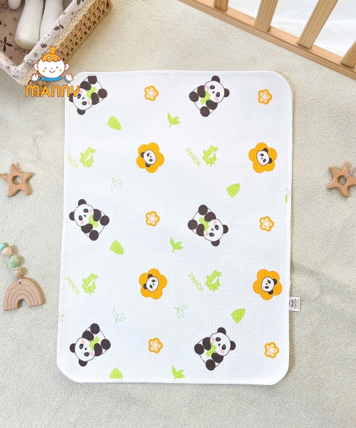 Lót tè chống thấm cotton cao cấp Manny 50x70cm (họa tiết ngẫu nhiên)