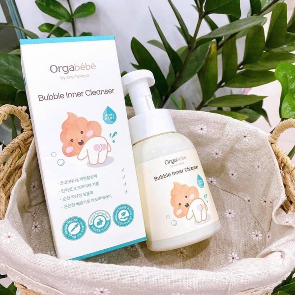 Dung dịch vệ Mông và Vùng Kín Orgabebe cho trẻ từ sơ sinh