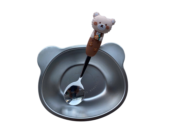 Thìa inox gấu thỏ (họa tiết ngẫu nhiên)