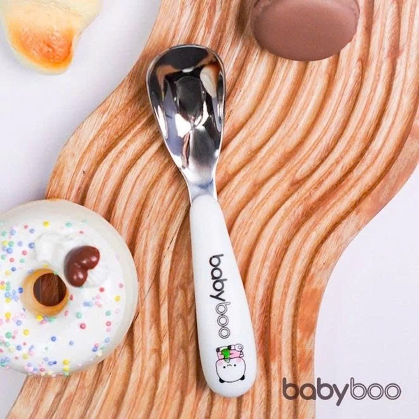 Thìa inox Babyboo kèm hộp (màu ngẫu nhiên)