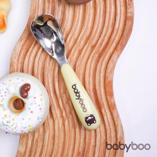 Thìa inox Babyboo kèm hộp (màu ngẫu nhiên)