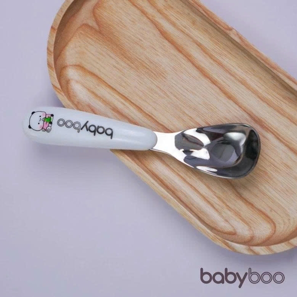Thìa inox Babyboo kèm hộp (màu ngẫu nhiên)