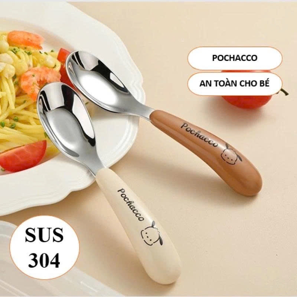 Thìa inox Pochacco kèm hộp (màu ngẫu nhiên)