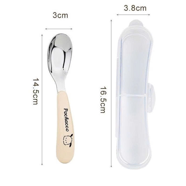 Thìa inox Pochacco kèm hộp (màu ngẫu nhiên)
