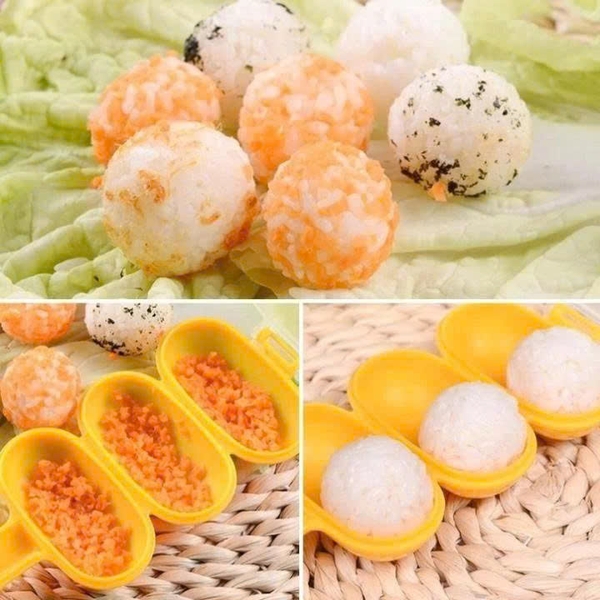 Bộ khuôn lắc cơm kèm vá xúc Bento (màu ngẫu nhiên)