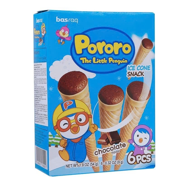 Bánh kem ốc quế Pororo vị socola 54g
