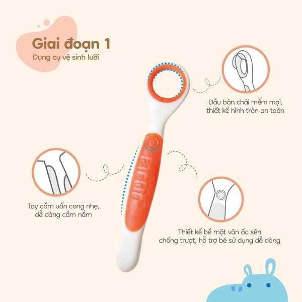 Bộ bàn chải 3 giai đoạn Farlin cho bé tập đánh răng hiệu quả