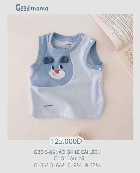 Áo Ghile cài lệch Goodmama GBD 5-96