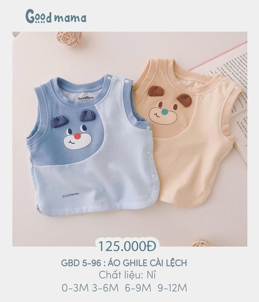 Áo Ghile cài lệch Goodmama GBD 5-96