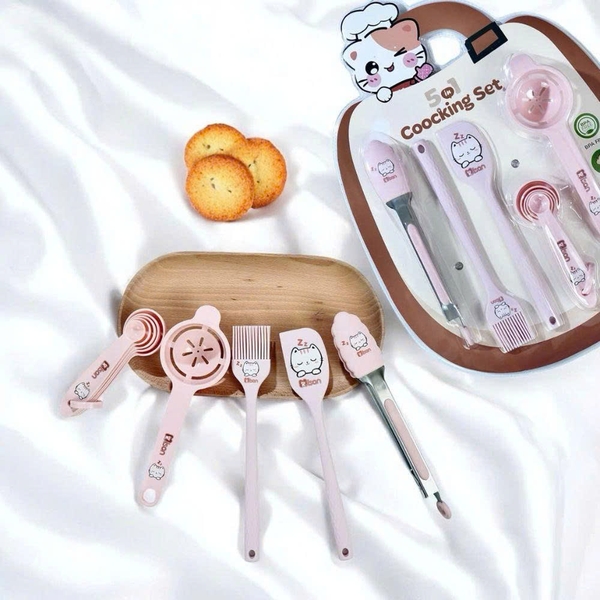 Bộ dụng cụ chế biến đồ ăn dặm 5in1 Misan