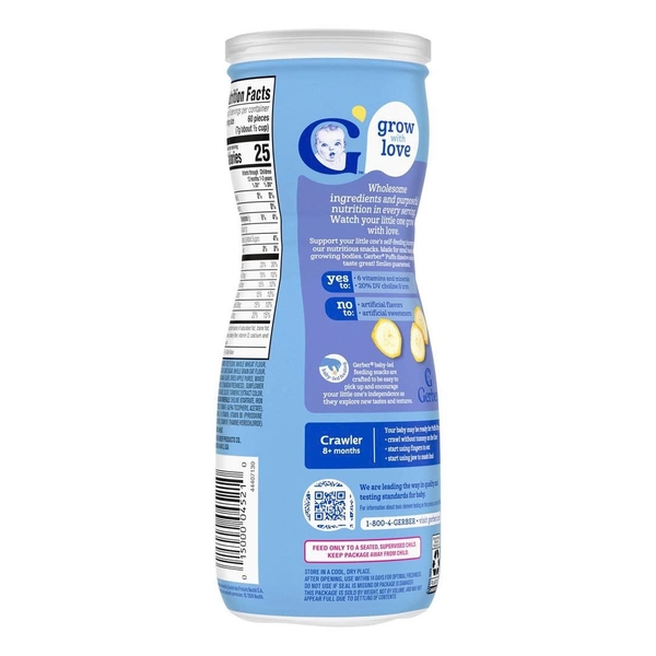 Bánh ăn dặm Gerber ngôi sao vị chuối 42g cho bé trên 8 tháng