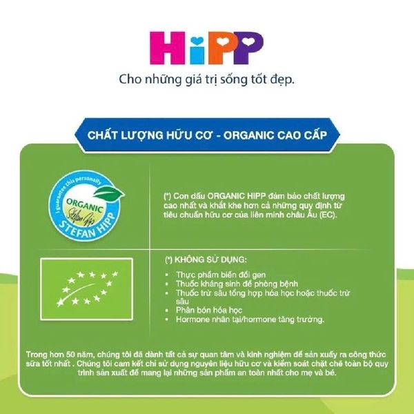 Sữa Hipp số 3 Organic Combiotic HMP 800gr cho bé từ 1-3 tuổi