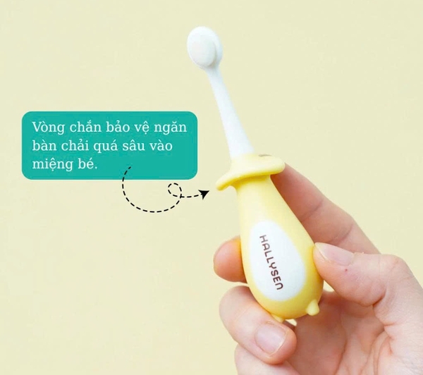 Bàn chải lông tơ Hallysen cho bé