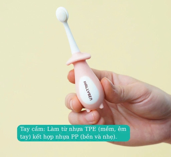 Bàn chải lông tơ Hallysen cho bé