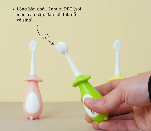 Bàn chải lông tơ Hallysen cho bé