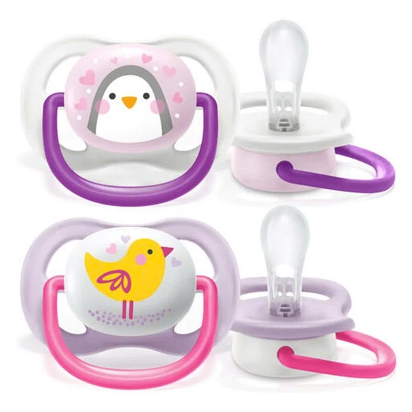 Ty ngậm thông khí Philips Avent hình thú (SCF080/06, 0-6M, vỉ đôi)